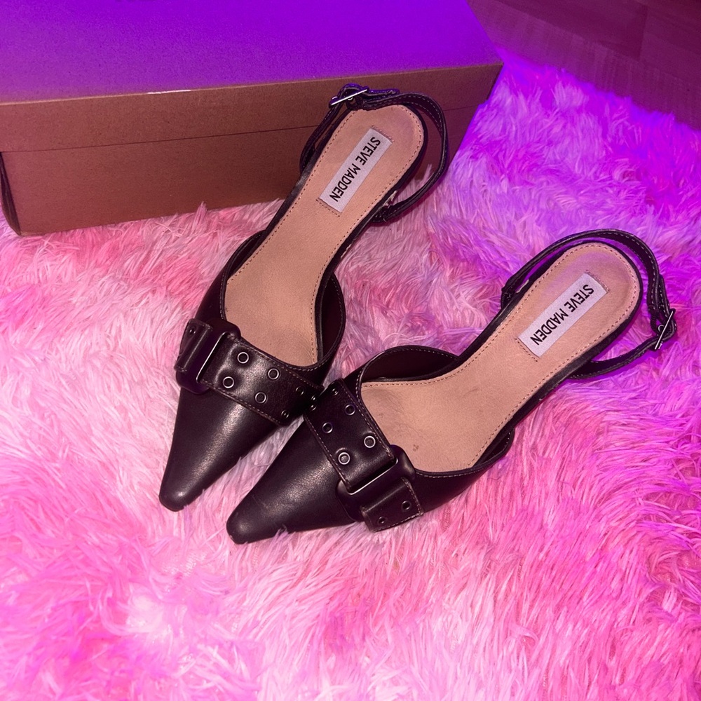 Steve Madden Dillon Brown Exotic Heels